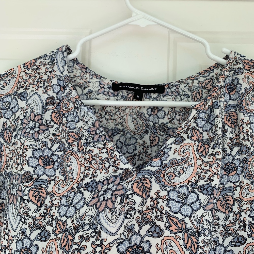 Marina Luna - 3/4 Floral Top